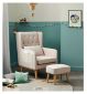 Babymore Stillstuhl mit Hocker, Creme – Britisches Produkt