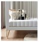 Cuna Babymore Kimi de acrílico, 126 cm - Producto británico
