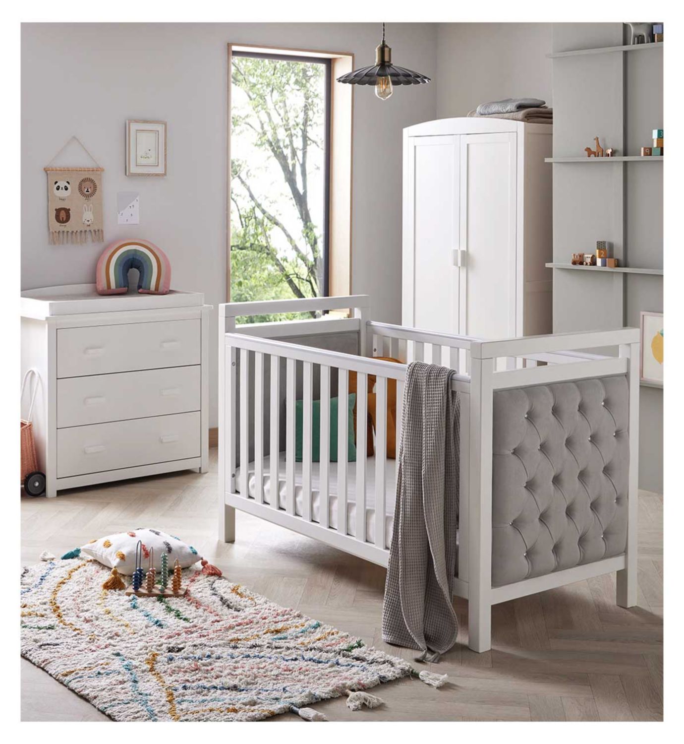 Babymore Velvet Deluxe 3-teiliges Zimmer-Set Kindermöbel - Britisches Produkt