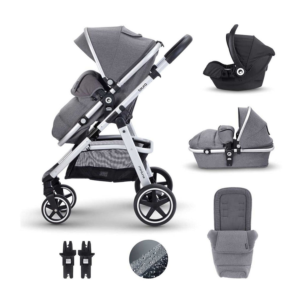 Miniuno Toura 3 in 1 Travel System - Grey