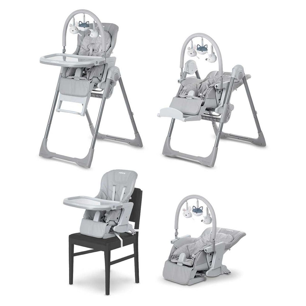 Miniuno Yumo MultiPlus 4-in-1 Highchair - Whisper Grey