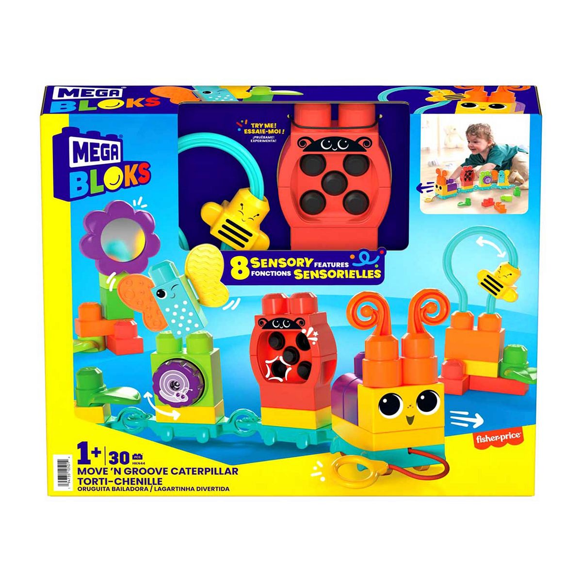 Mega Blocks Sensory Move n Groove Caterpillar GOODS Boots   