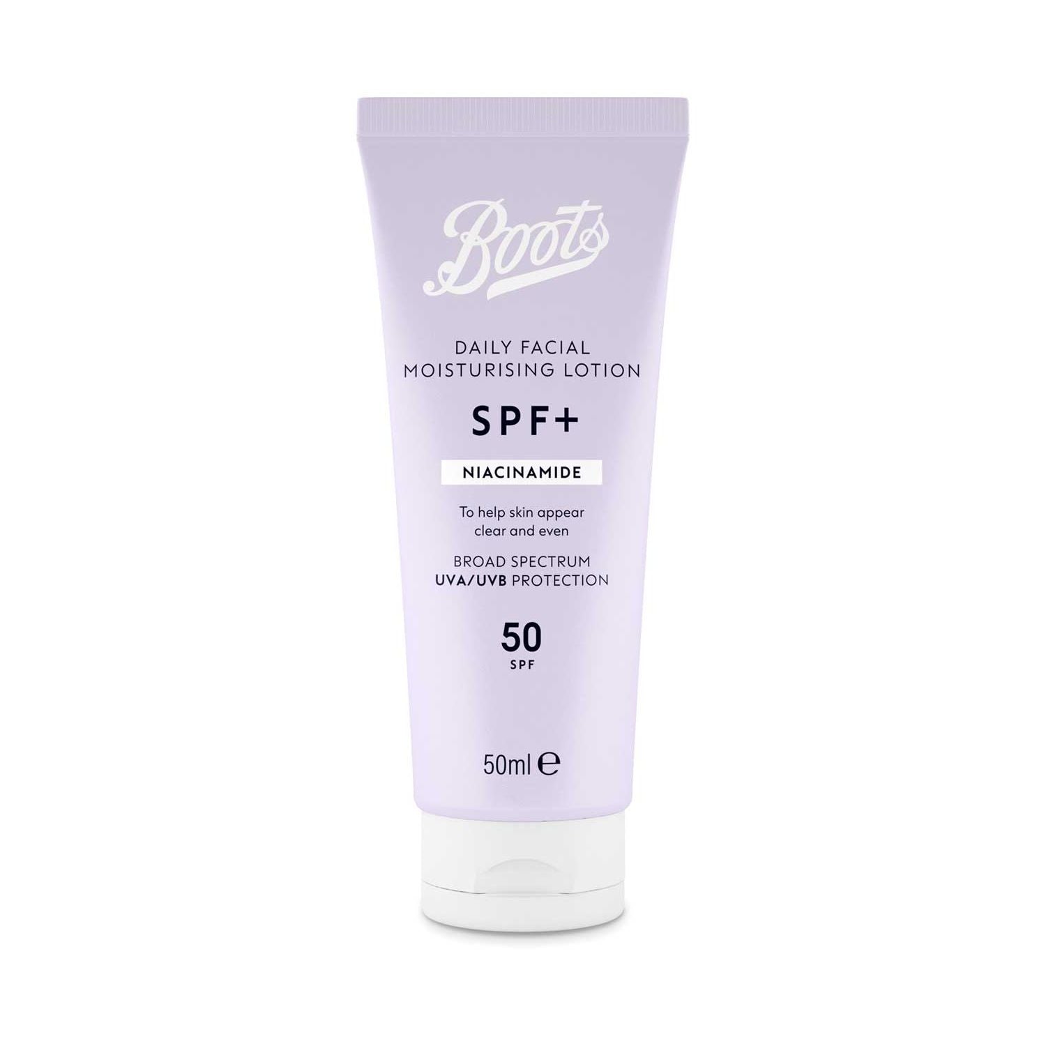 Boots Niacinamide Moisturising Lotion SPF50 50ml - British product