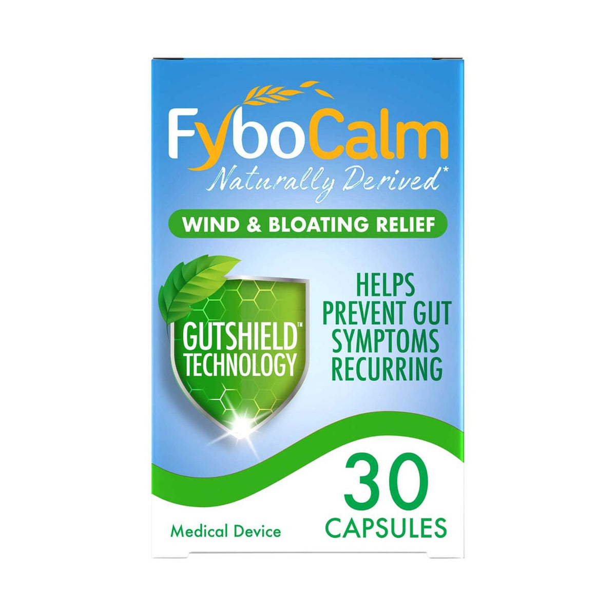 FyboCalm Wind and Bloating Relief 30 capsules - British product