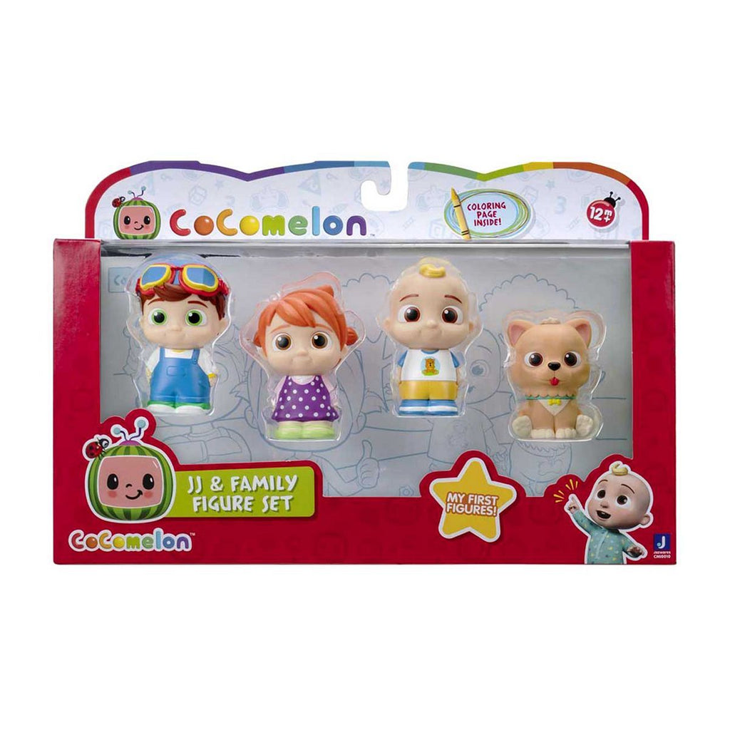 Cocomelon 4 Figure Pack JJ & Family