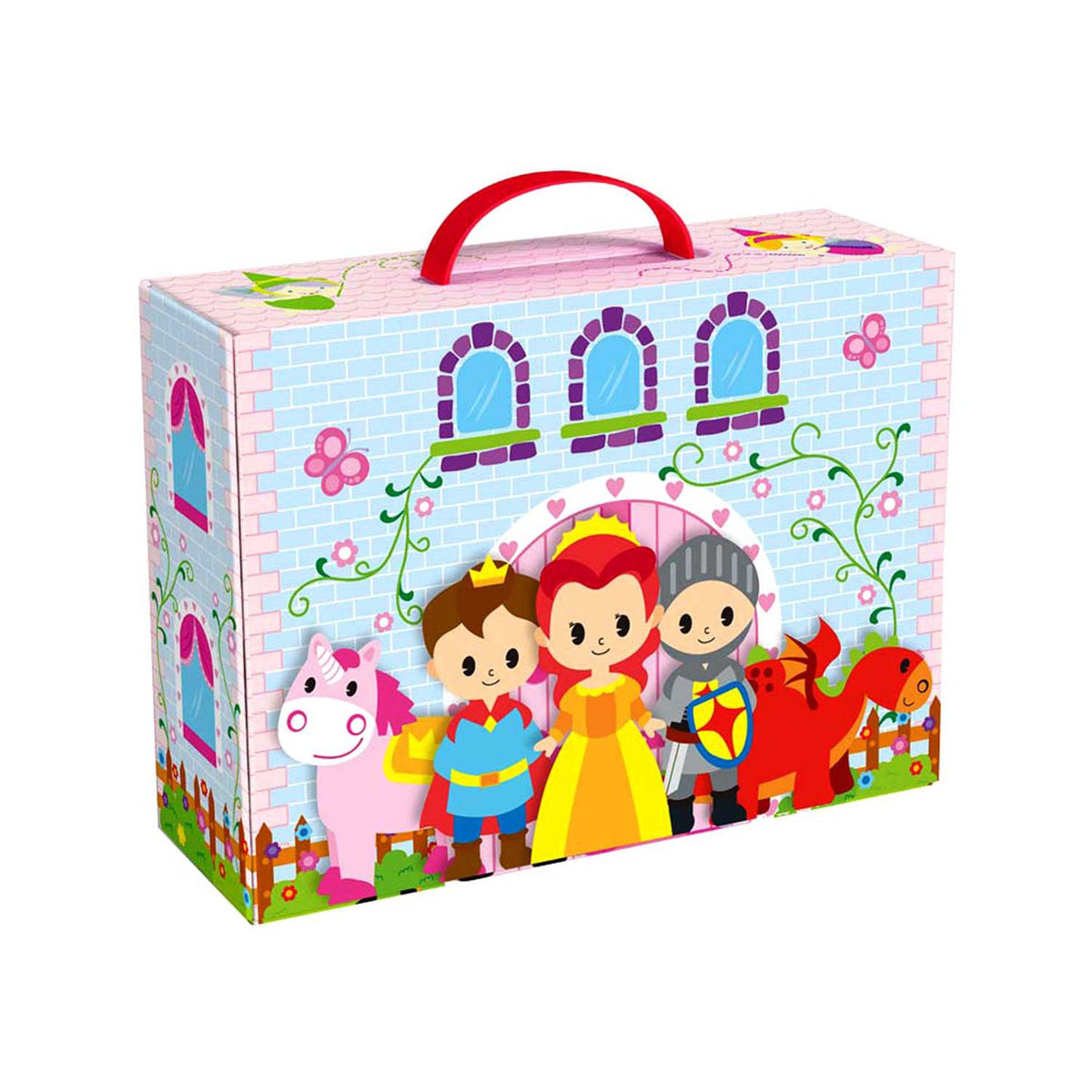Princess Story Box wooden playset castle figures - British product