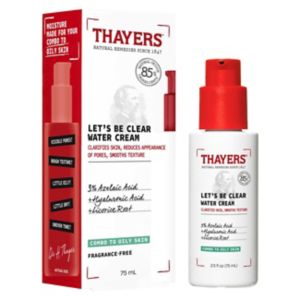 Boots Thayers Lets Be Clear Water Cream Moisturiser 75ml- Buy online at McGrocer