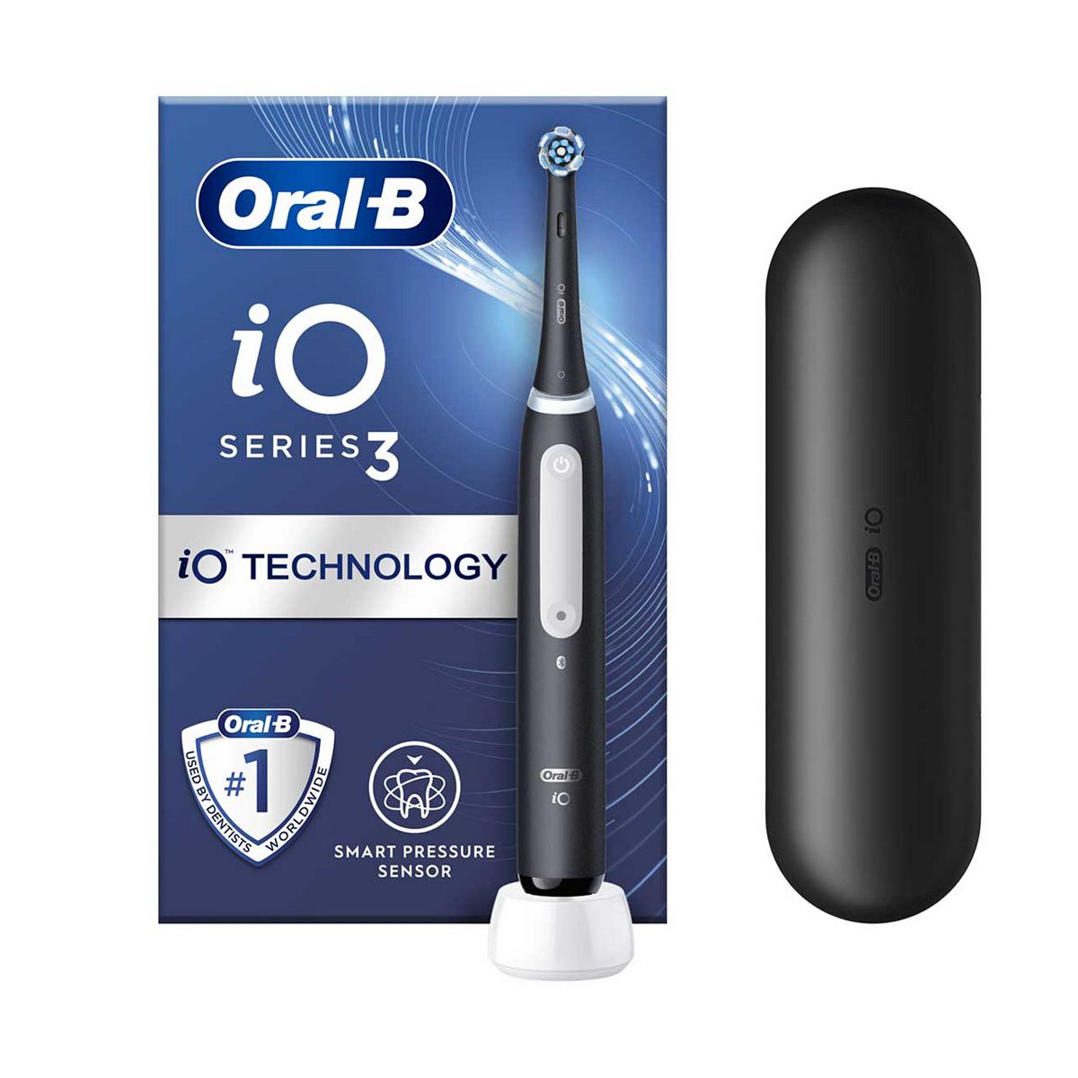 Oral-B iO3 Electric Toothbrush Matt Black (+ Travel Case) GOODS Boots   