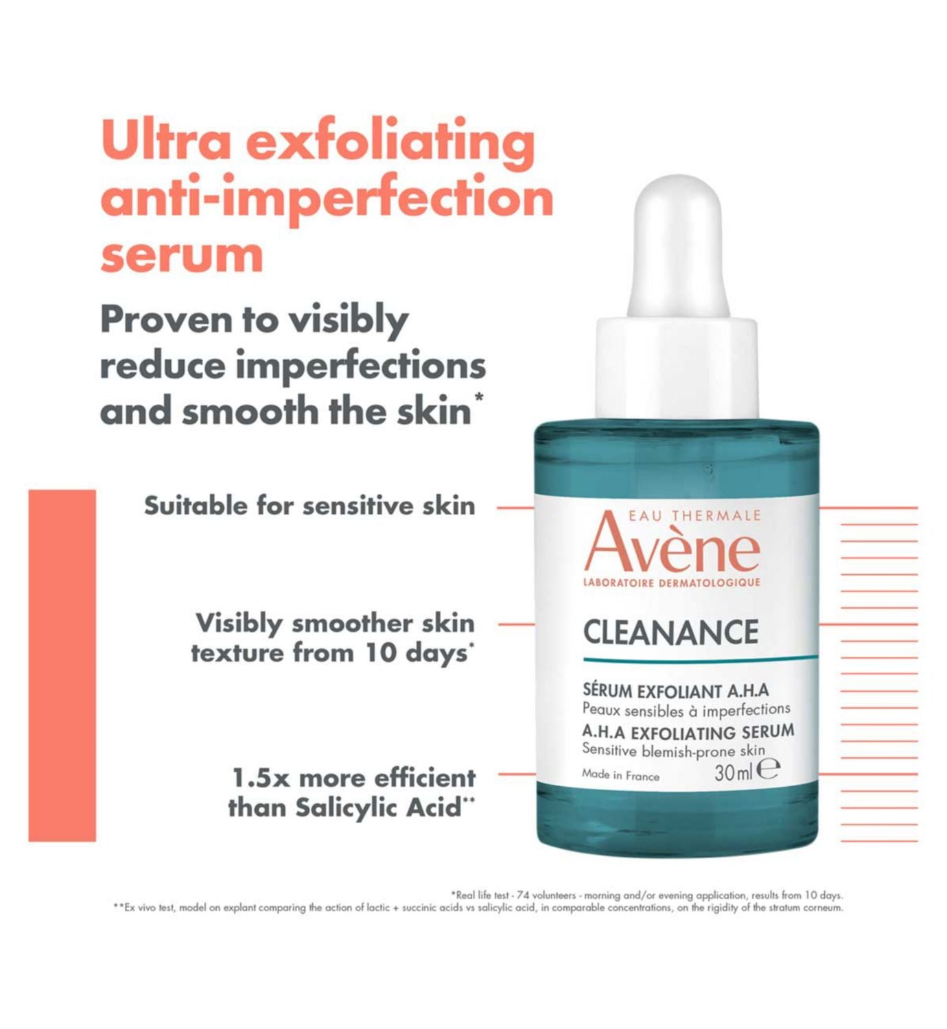 Avène Cleanance A.H.A Exfoliating Serum 30ml - British product