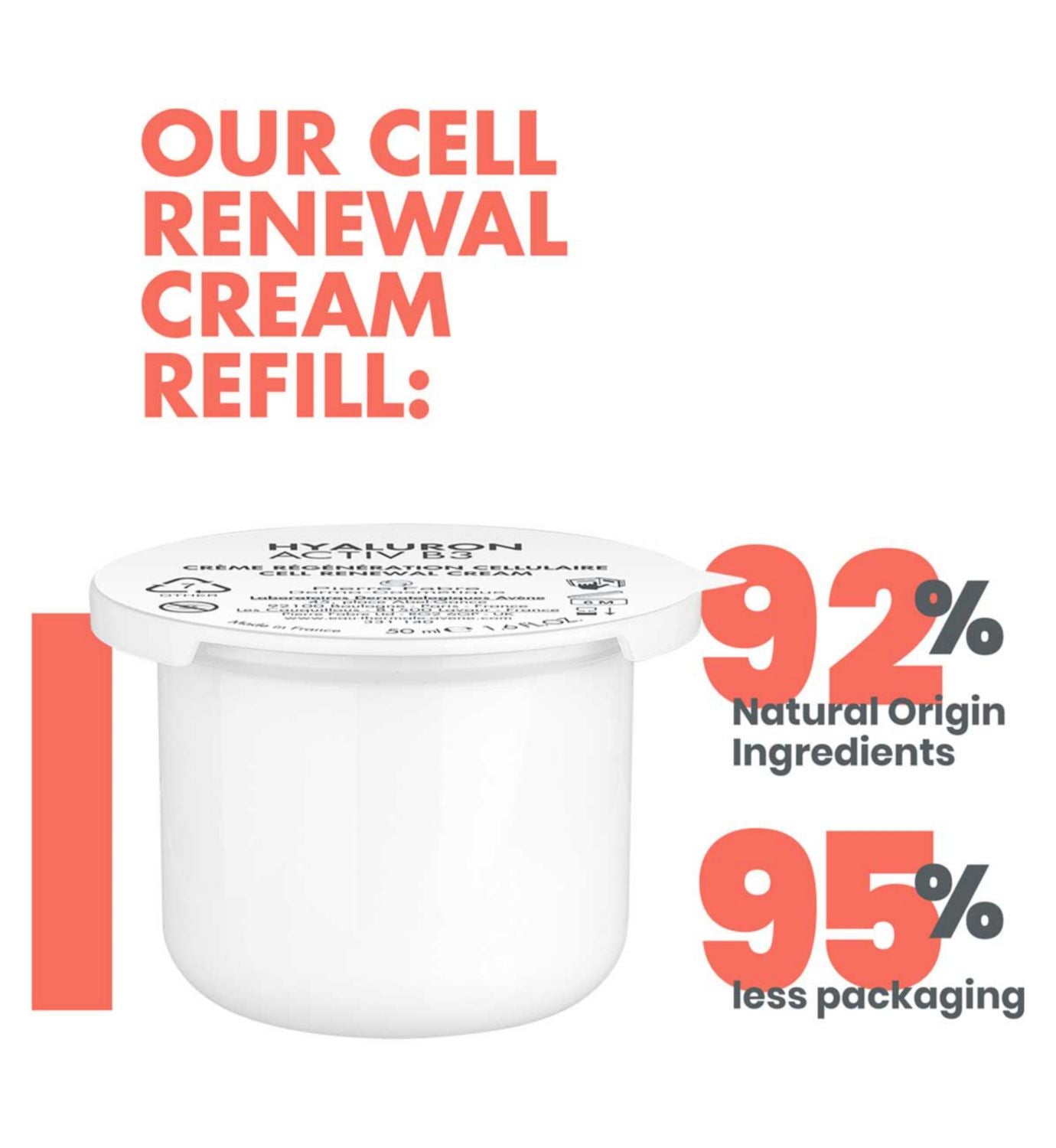 Avène Hyaluron Activ B3 Day Cream Refill 50ml - British product
