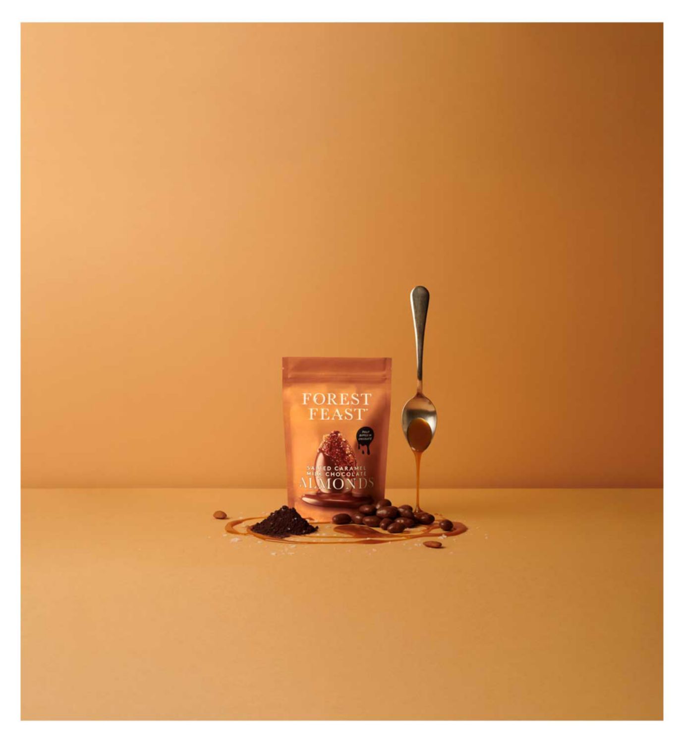 Forest Feast Salted Caramel Almonds 120g, UK version