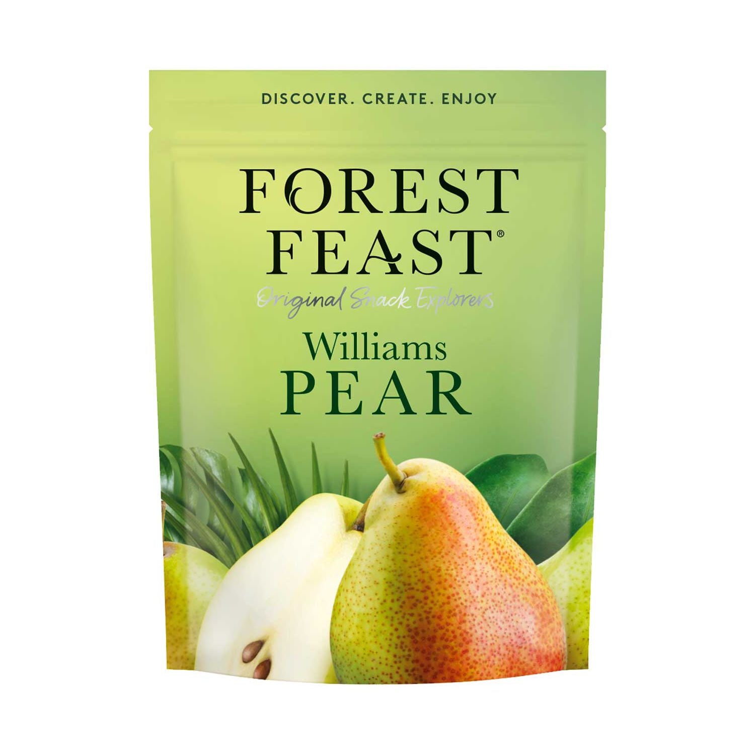 Forest Feast peeled Williams pears 120g, UK version