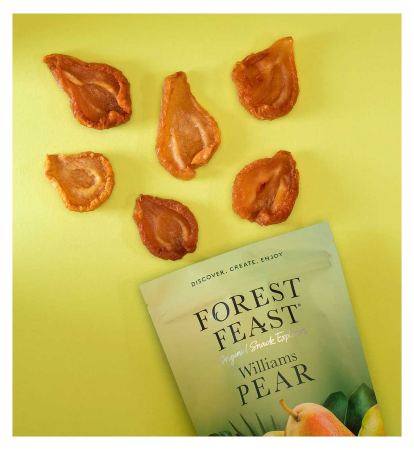 Forest Feast peeled Williams pears 120g, UK version