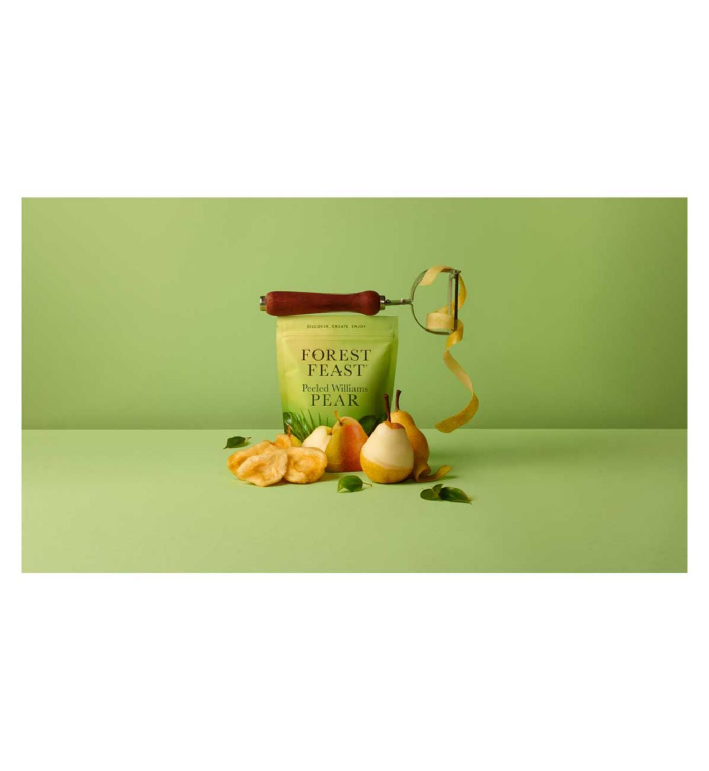 Forest Feast peeled Williams pears 120g, UK version