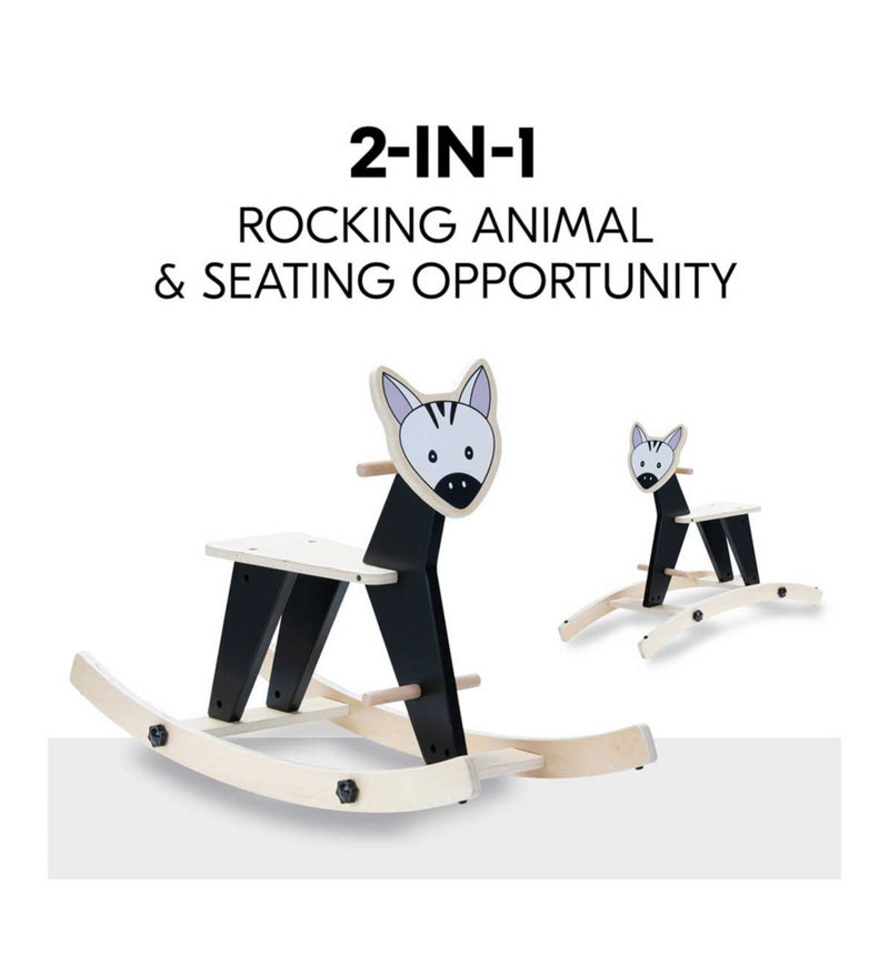Hauck wooden rocker zebra design - British product
