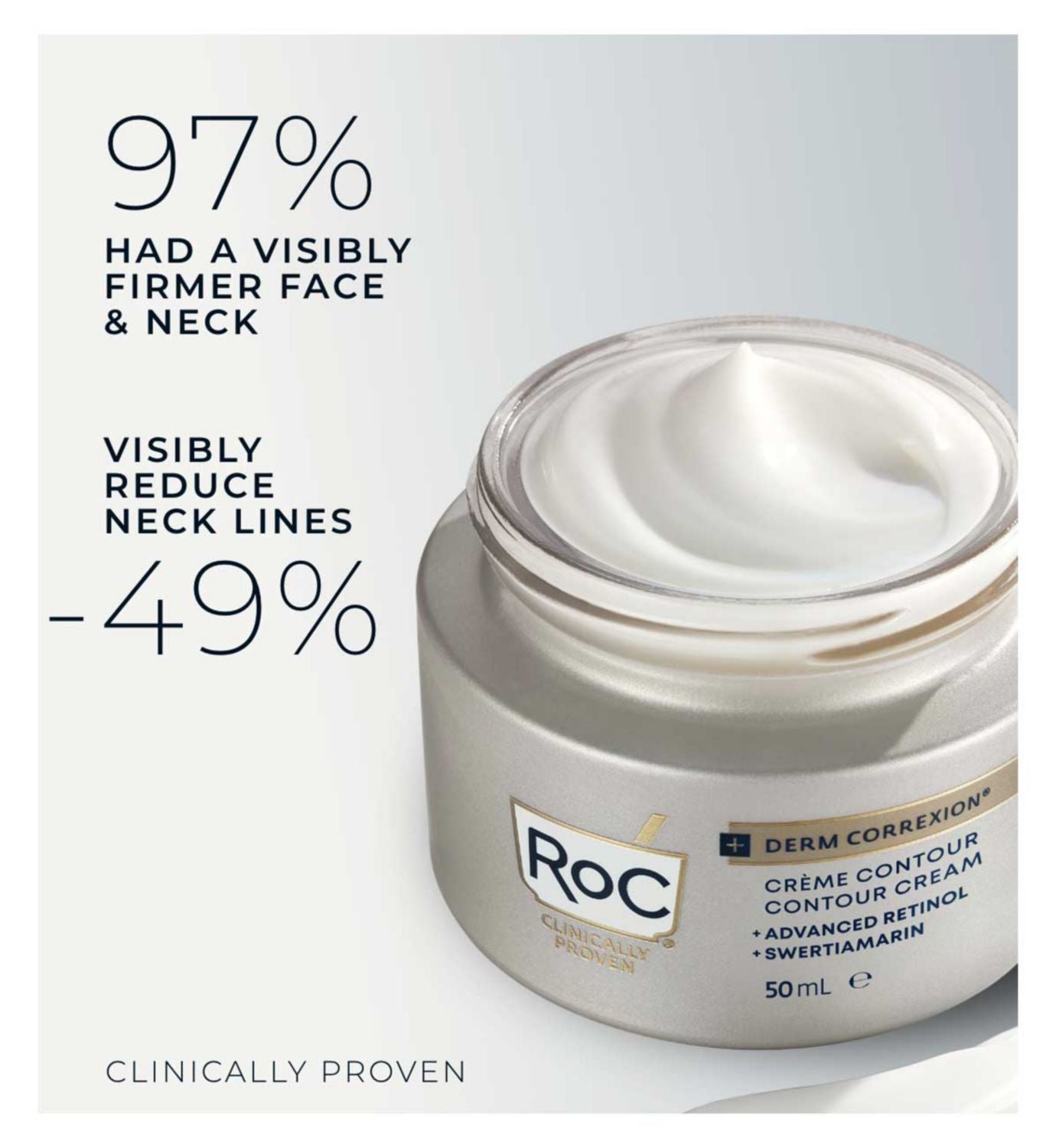 RoC Derm Correxion retinol contour cream 50ml, imported from the UK