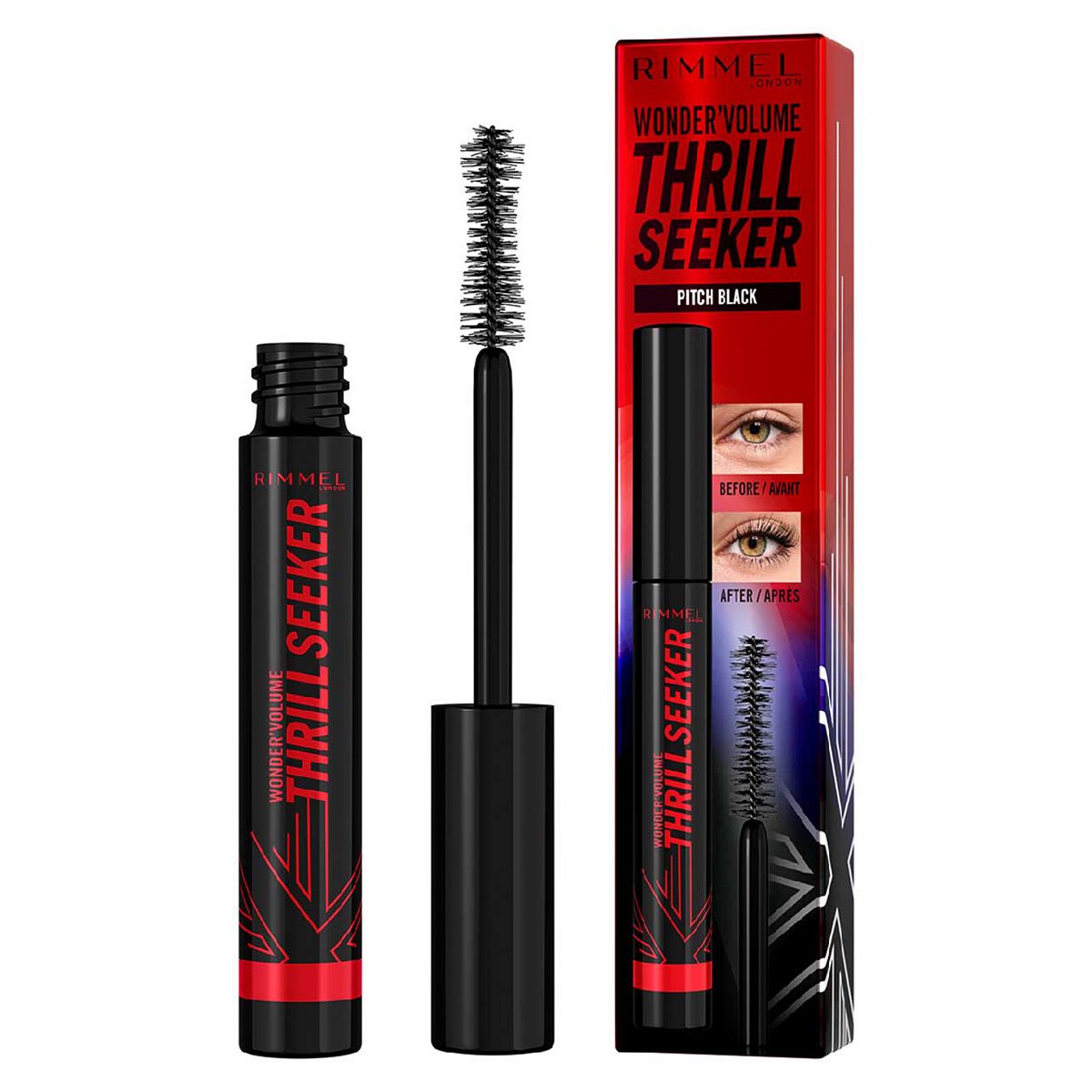 Rimmel Thrill Seeker Pitch Black Volumising Mascara GOODS Boots   