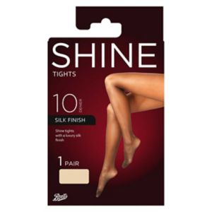 Boots 10 Denier Ultra Glanz Strumpfhose Nude Groß
