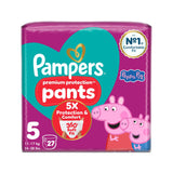 Pampers Premium Protection nappy pants size 5, 27 nappies (British brand)