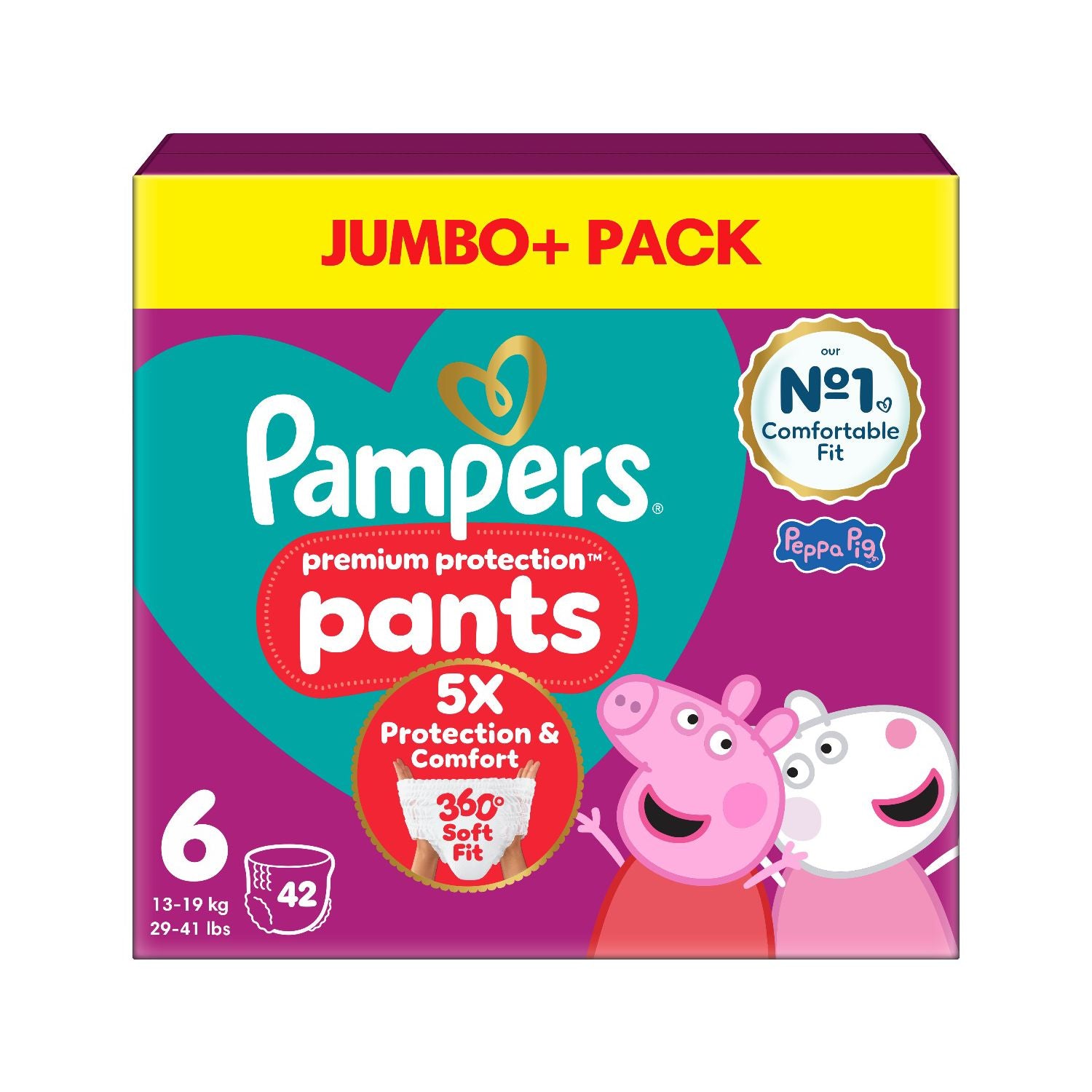 Pampers Premium Protection Nappy Pants Size 6 - British product