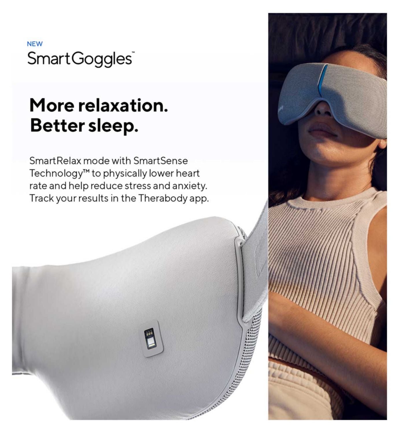 Therabody SmartGoggles eye massager with heat and vibration - British product