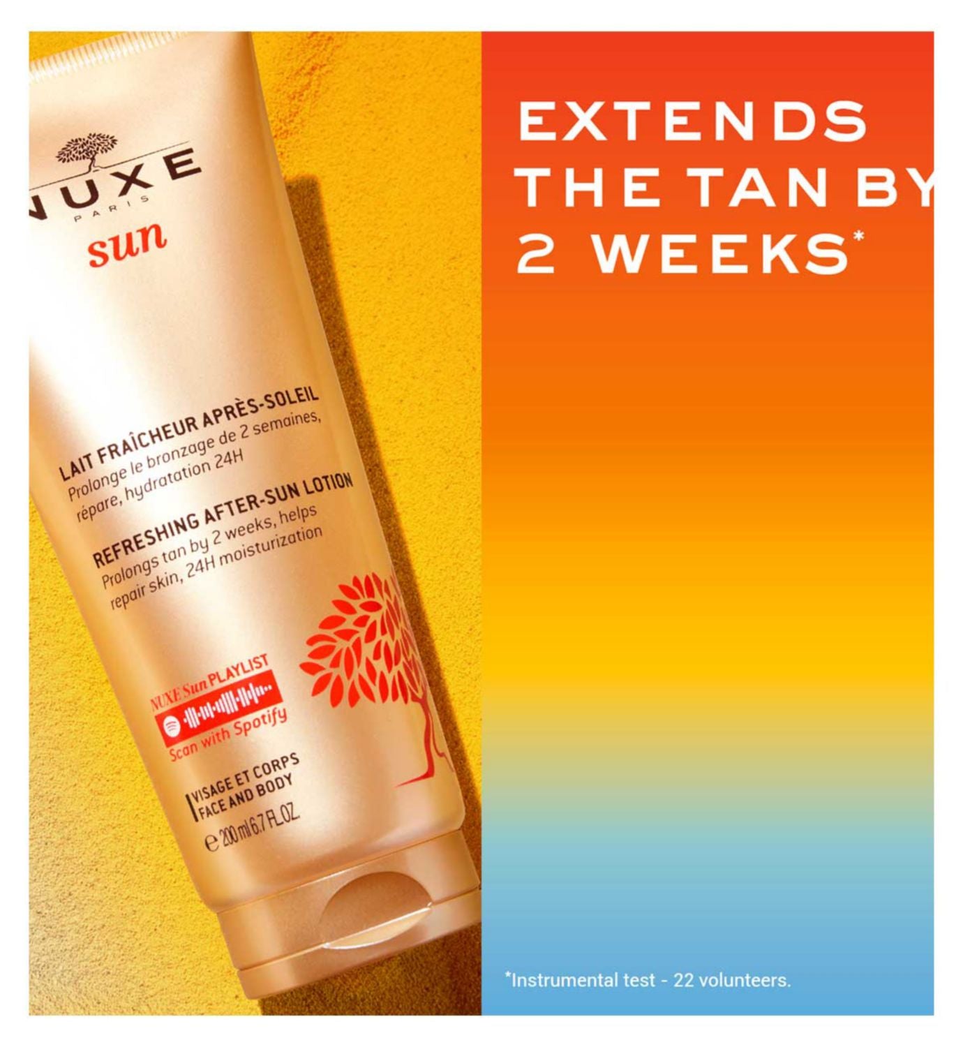 NUXE Refreshing After-Sun Lotion 200ml, imported from the UK