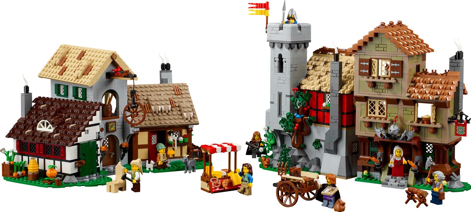 LEGO Icons Mittelalterlicher Marktplatz 3304-teiliges Set, importiert aus dem Vereinigten Königreich
