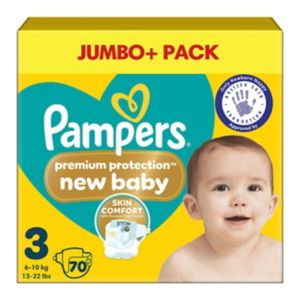 Pampers baby nappies size 3 jumbo pack 70 count, imported from the UK