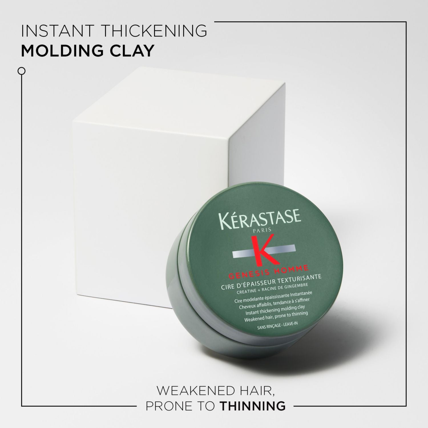 Kérastase Genesis Homme Instant Thickening Moulding Hair Clay 75ml - British product