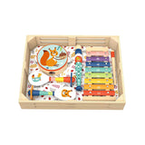 Tooky Toy wooden musical instrument set Forest - British product