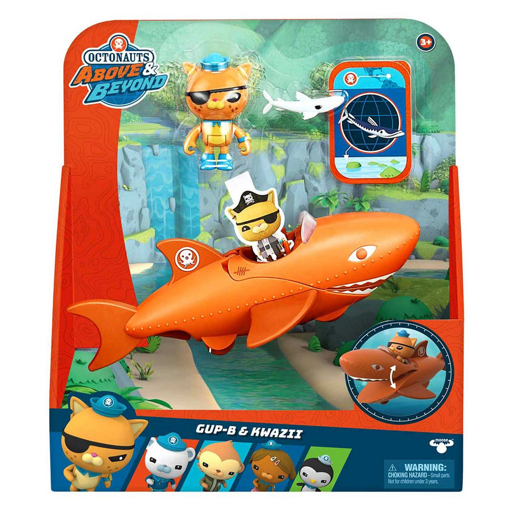 Octonauts S1 Fig & Vehicle - Kwazii Gup B