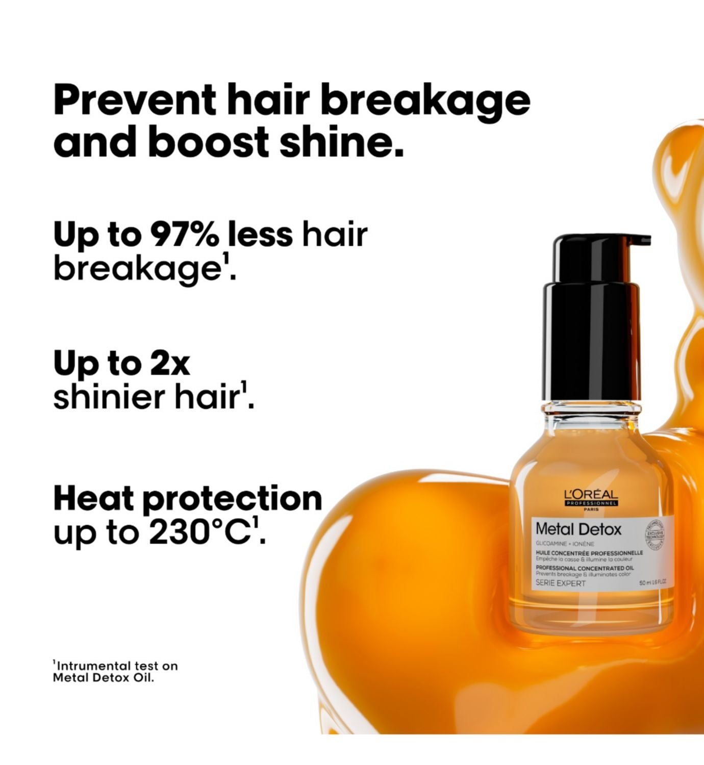 L'Oréal Professionnel Metal Detox hair oil 50ml, imported from the UK