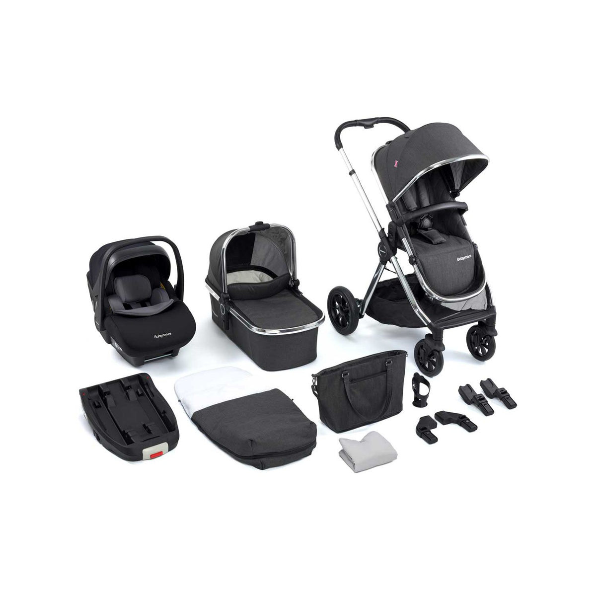 Babymore Memore V2 Travel System 13 Piece Pecan - British product