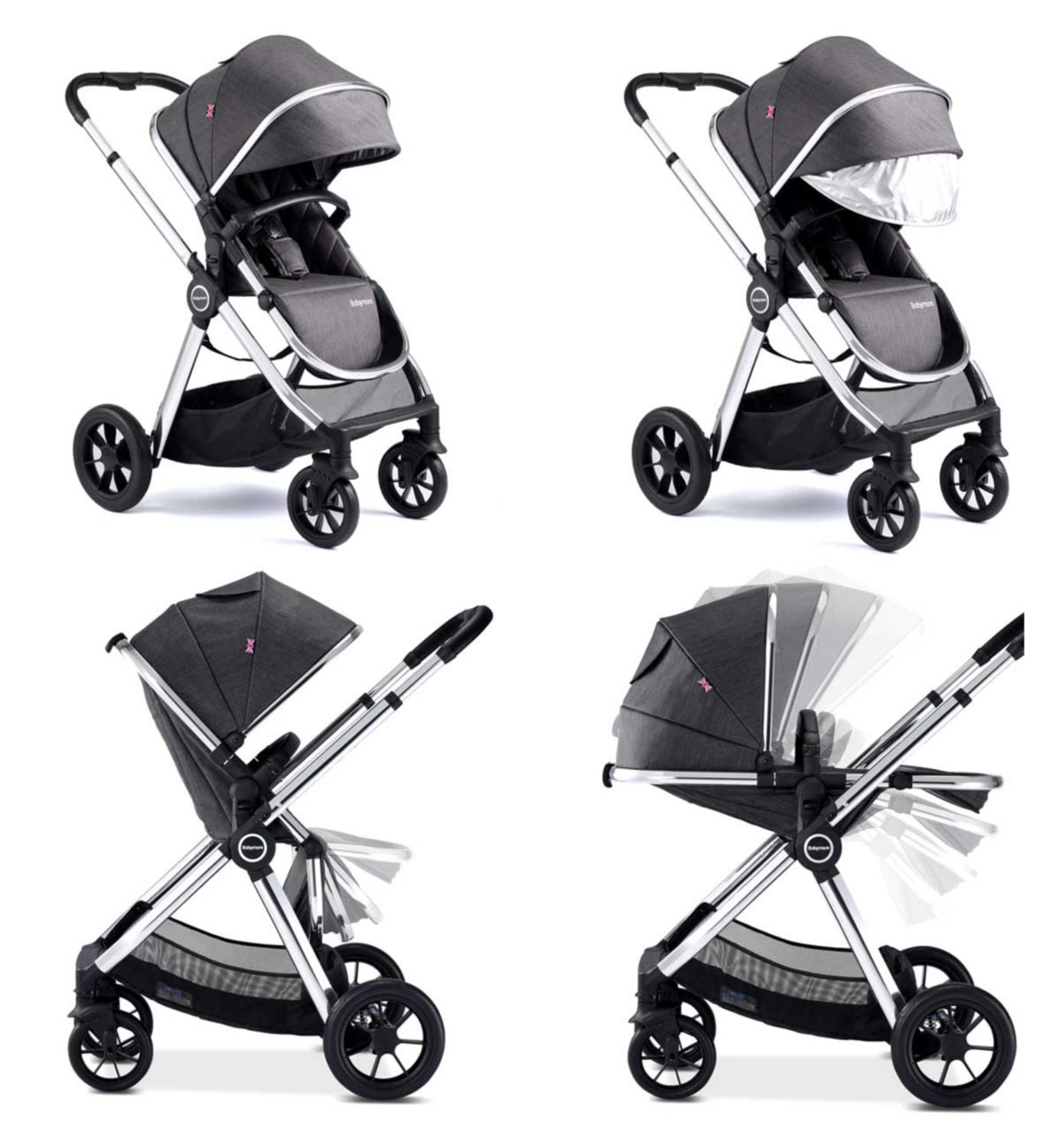 Babymore Memore V2 Travel System 13 Piece Pecan - British product
