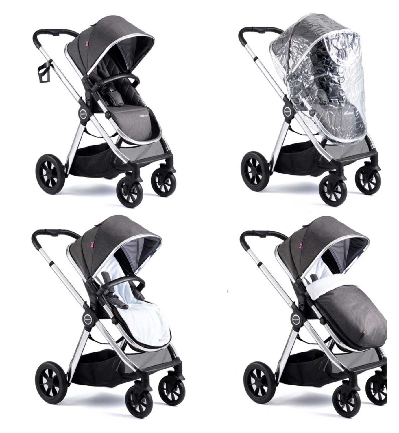 Babymore Memore V2 Travel System 13 Piece Pecan - British product