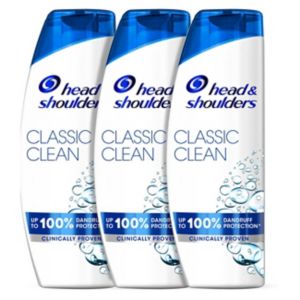 Head & Shoulders anti-flass sjampo, pakke med 3 flasker, britisk versjon