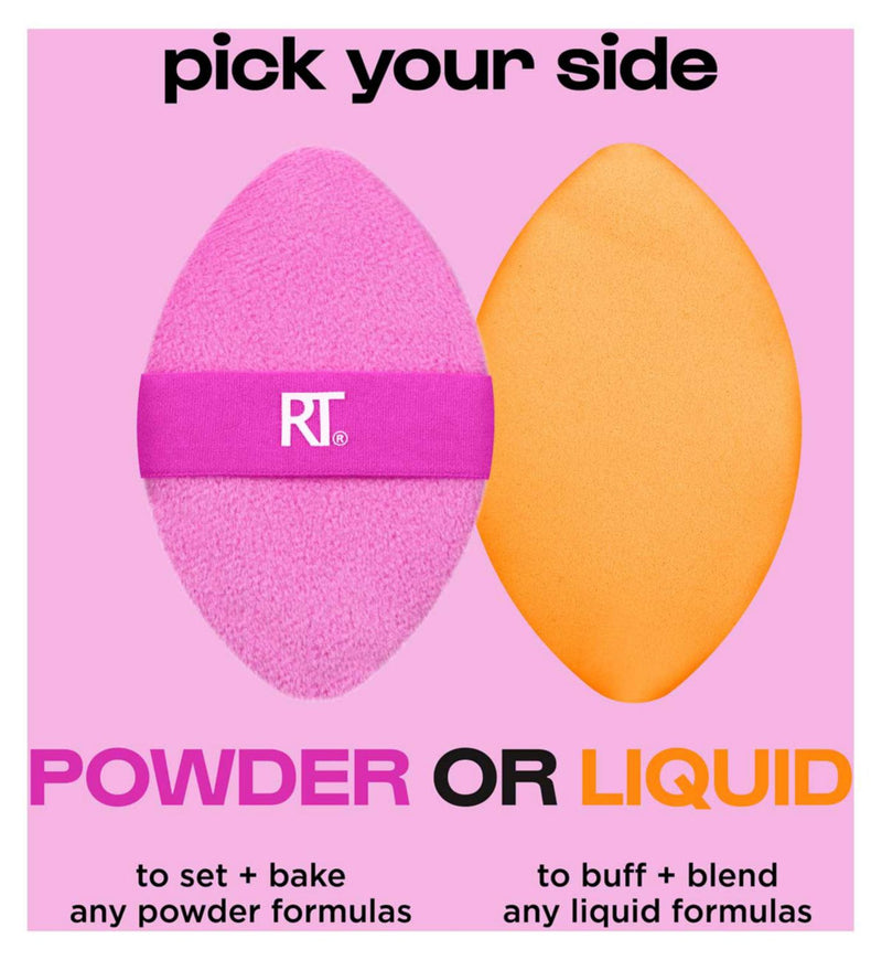 Real Techniques 2-in-1 powder puff makeup applicator - British product