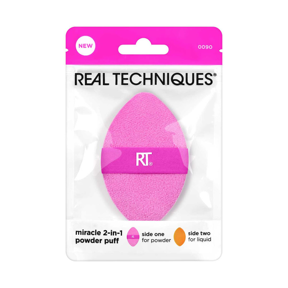 Real Techniques 2-in-1 powder puff makeup applicator - British product