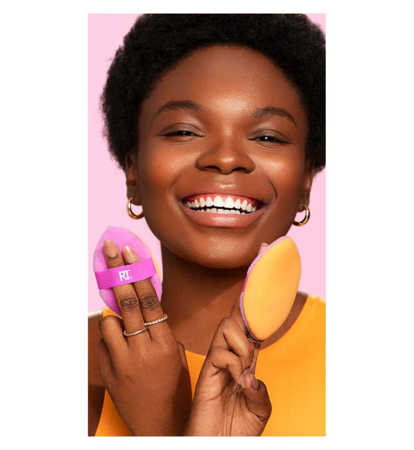 Real Techniques 2-in-1 powder puff makeup applicator - British product