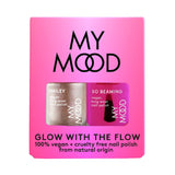 My Mood Glow with the Flow nail polish duo 2x10ml, imported from the UK