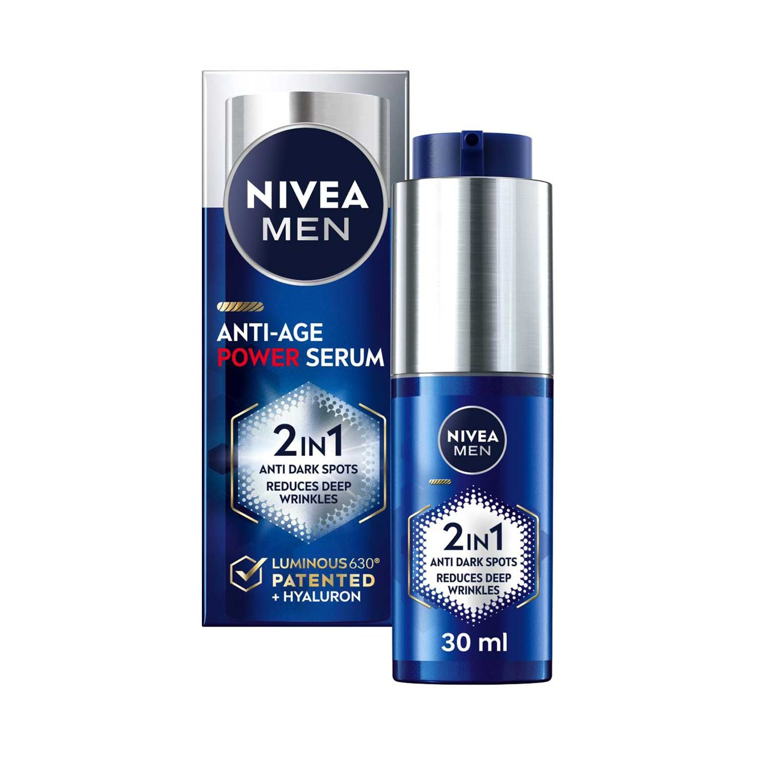 NIVEA MEN 2in1 Anti-Age Power Serum 30ml, UK version