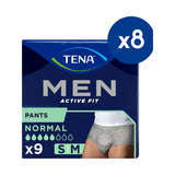 TENA Men incontinence pants Normal Grey Small/Medium - British product