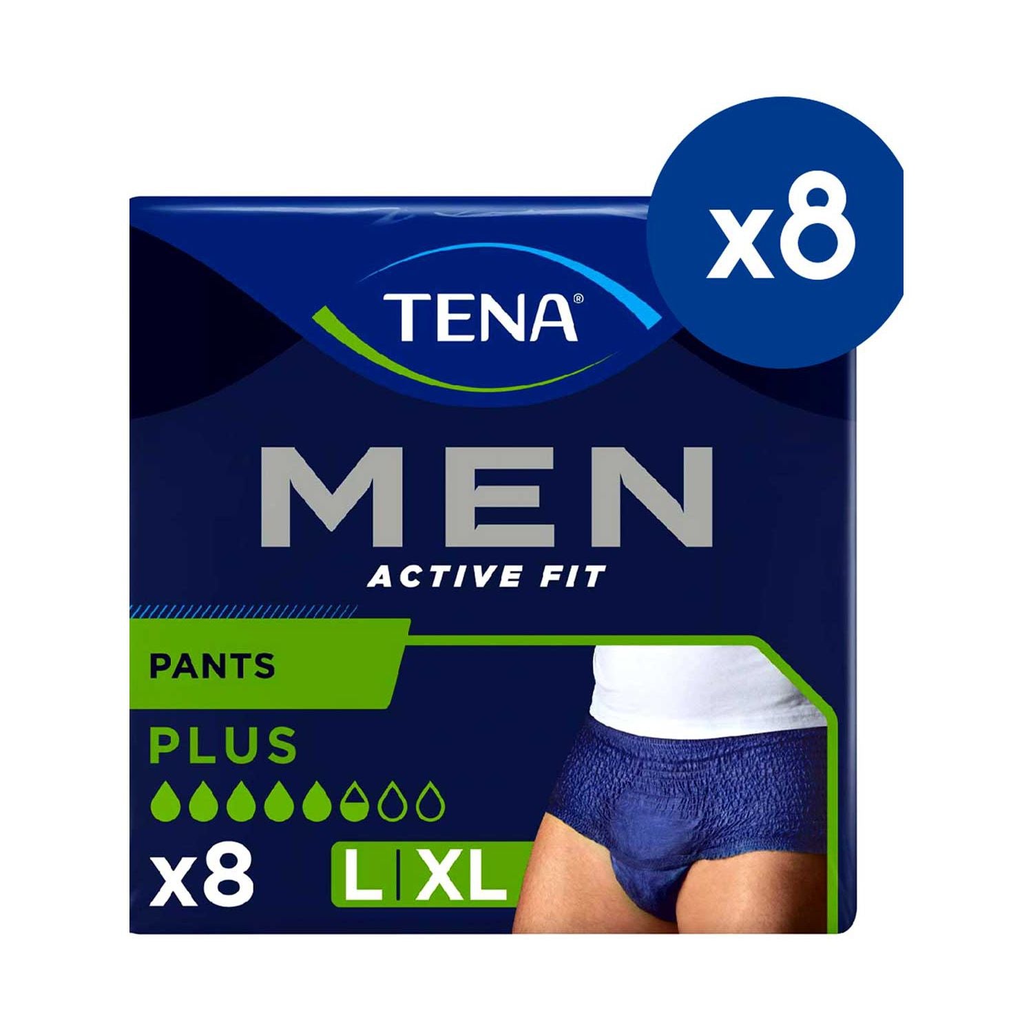 TENA Active Fit Pants Plus Large 64-count bundle (British brand)