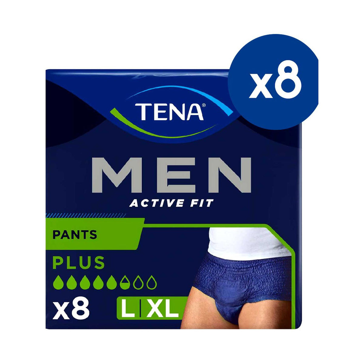 TENA Active Fit Pants Plus Large 64-count bundle (British brand)