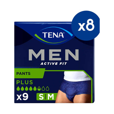 Boots TENA Men Active Fit Pants Plus Medium (8 x 9 Pack Bundle)- Buy online at McGrocer