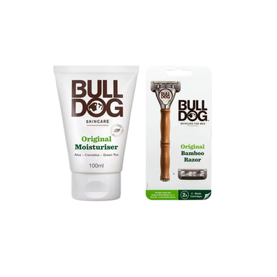 Boots Bulldog Skincare Bundle - Original Moisturiser & Bambo Razor- Buy online at McGrocer