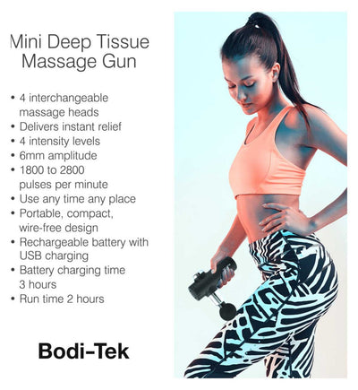 Boots Bodi-Tek Kompakt-Percussion-Massagepistole Kabelloses Muskelregenerationsgerät - Jetzt online bei McGrocer kaufen