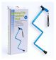 Crest blue folding walking stick with gel handle - British product