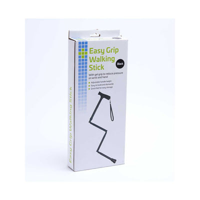 Boots Crest Easy Grip Folding Walking Stick Gel Handle Adjustable Height Black- Buy online at McGrocer