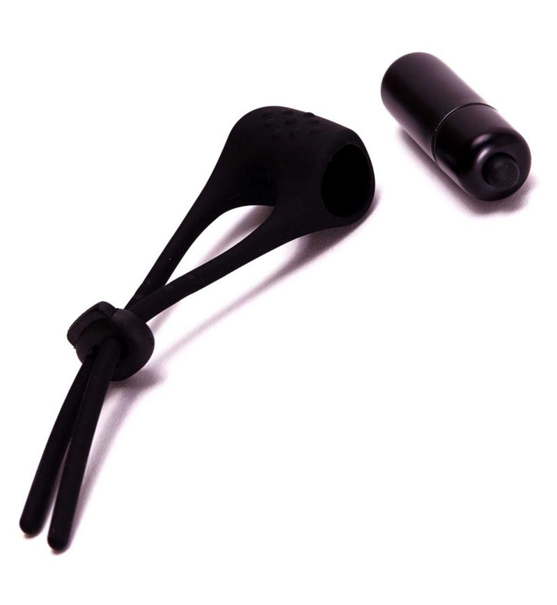 Ann Summers Vibrating Adjustable Cock Ring Black - British product